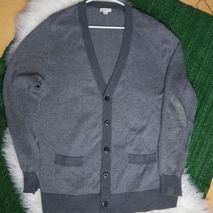 Merona gray cardigan sweater size large